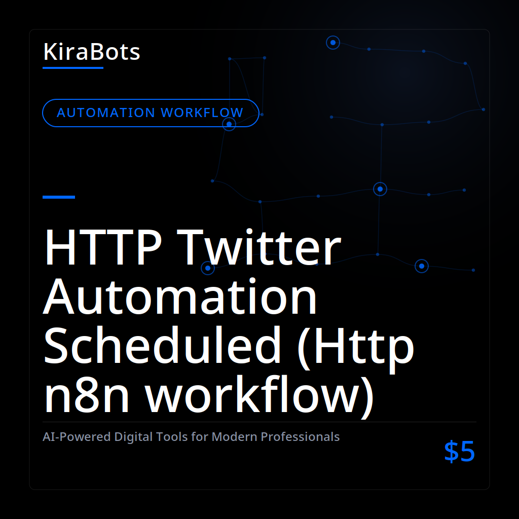 HTTP Twitter Automation Scheduled (Http n8n workflow)