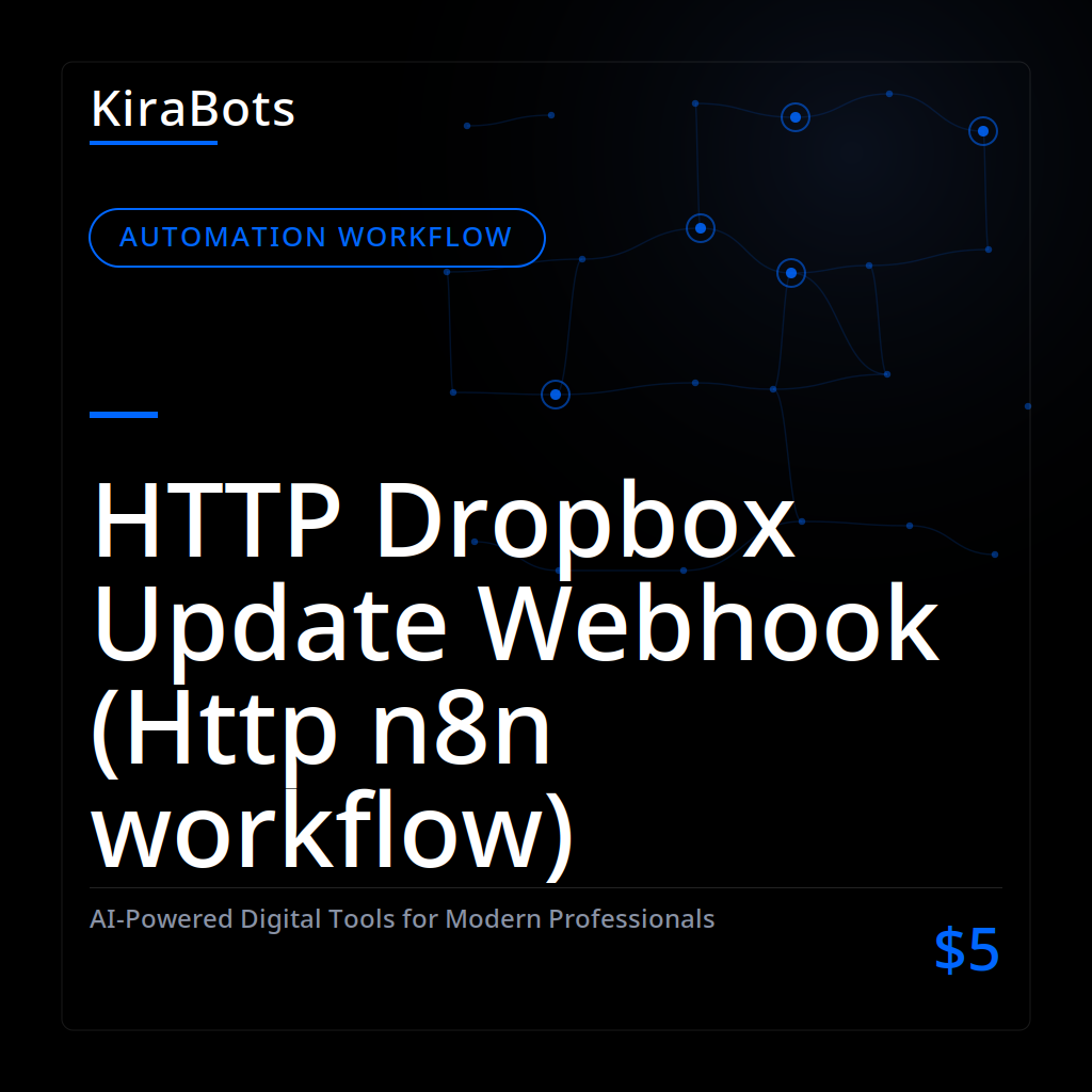 HTTP Dropbox Update Webhook (Http n8n workflow)