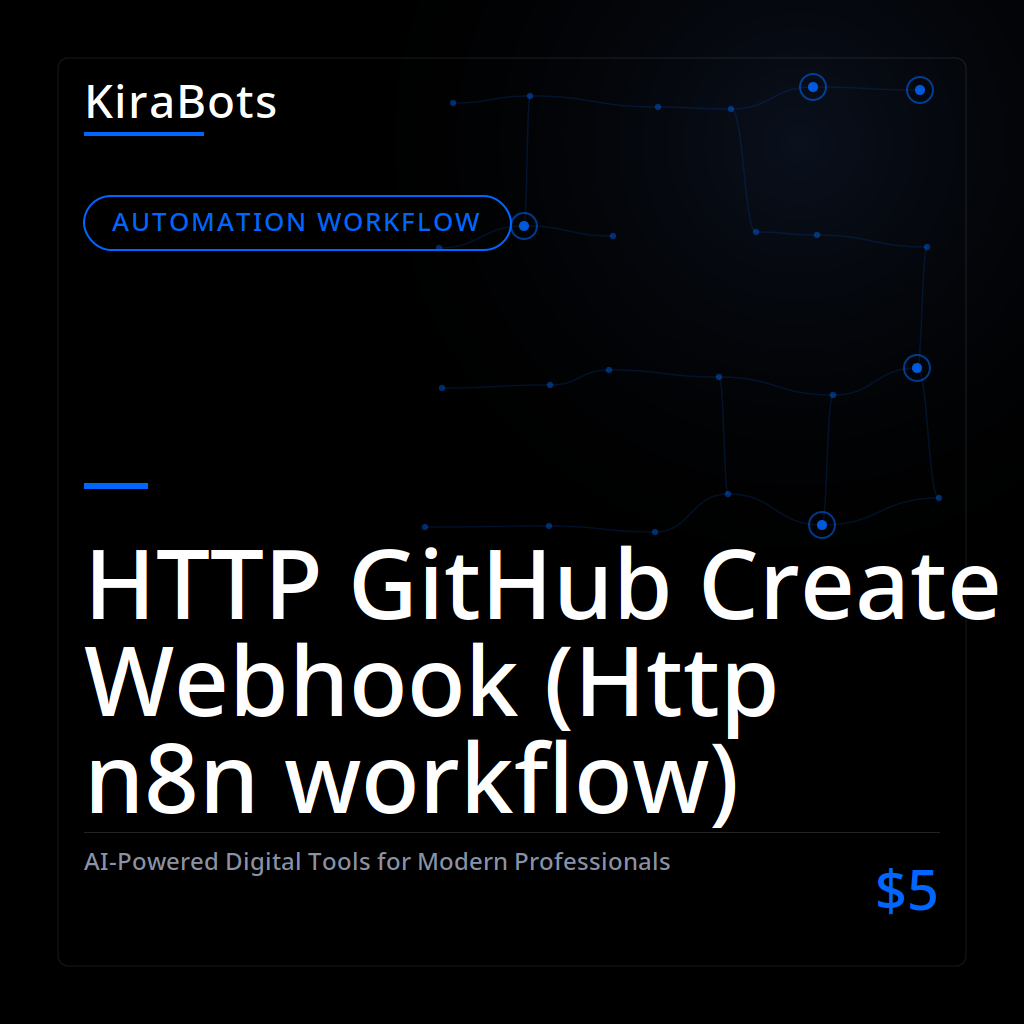 HTTP GitHub Create Webhook (Http n8n workflow)