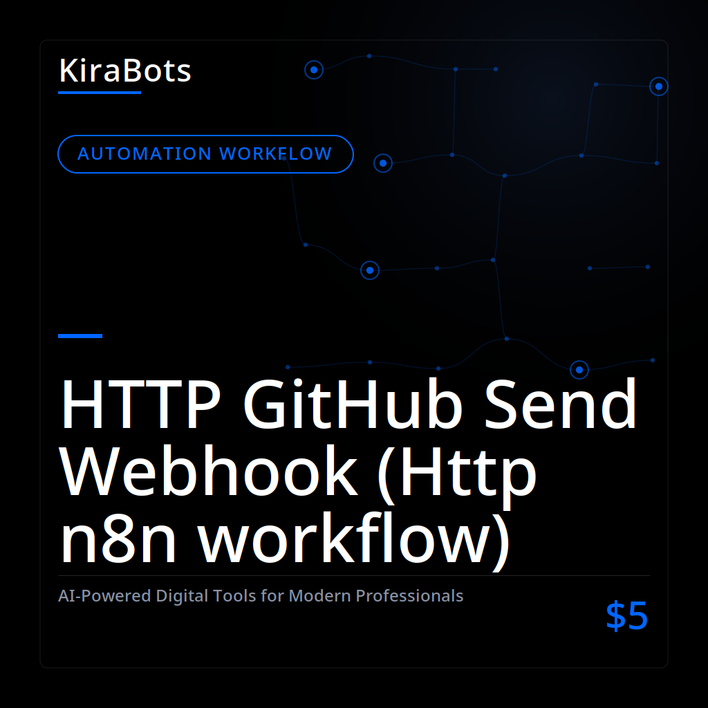 HTTP GitHub Send Webhook (Http n8n workflow)