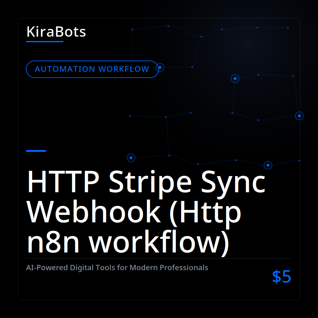 HTTP Stripe Sync Webhook (Http n8n workflow)