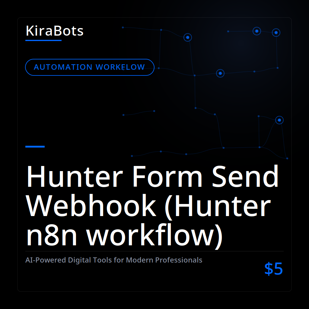 Hunter Form Send Webhook (Hunter n8n workflow)
