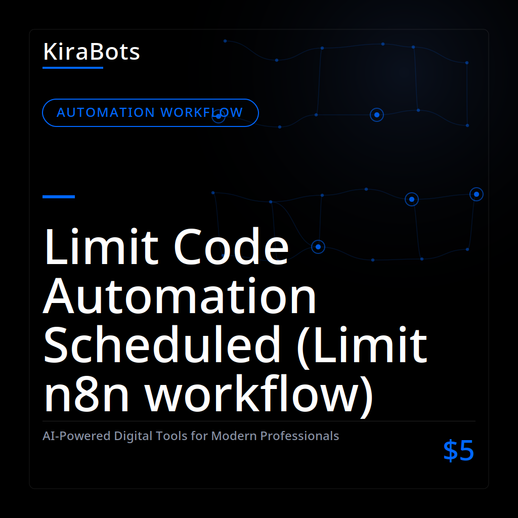 Limit Code Automation Scheduled (Limit n8n workflow)