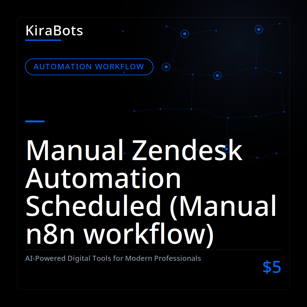 Manual Zendesk Automation Scheduled (Manual n8n workflow)