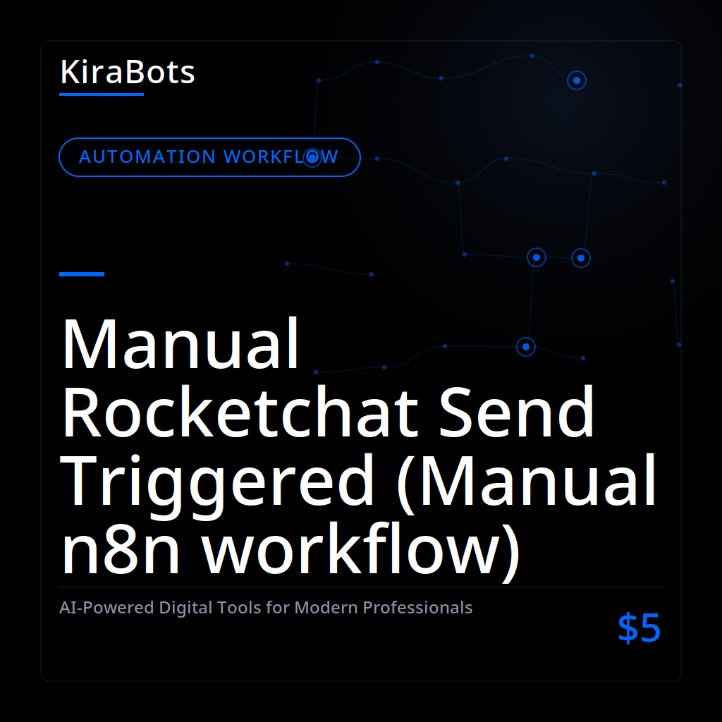 Manual Rocketchat Send Triggered (Manual n8n workflow)