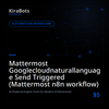 Mattermost Googlecloudnaturallanguage Send Triggered (Mattermost n8n workflow)