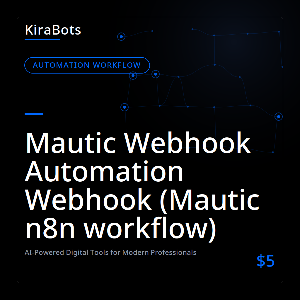 Mautic Webhook Automation Webhook (Mautic n8n workflow)