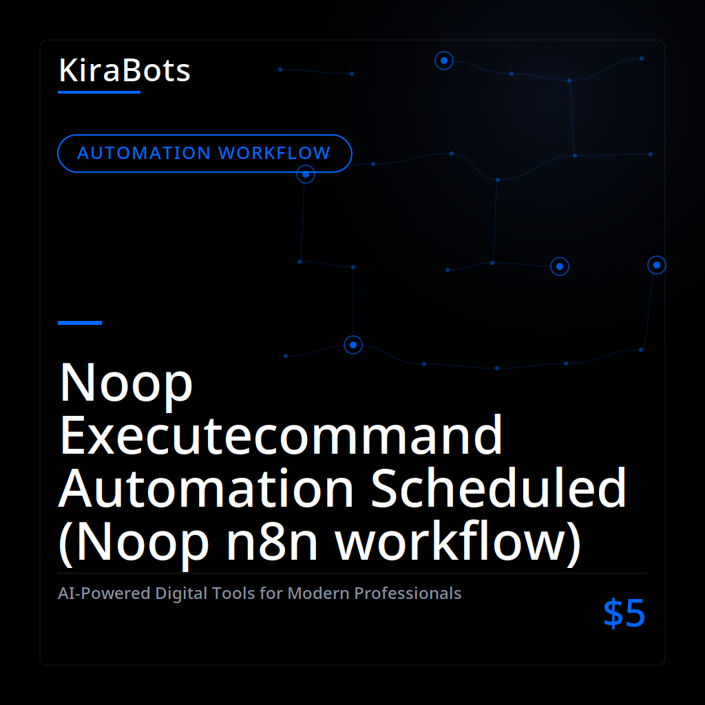 Noop Executecommand Automation Scheduled (Noop n8n workflow)