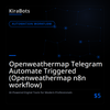 Openweathermap Telegram Automate Triggered (Openweathermap n8n workflow)
