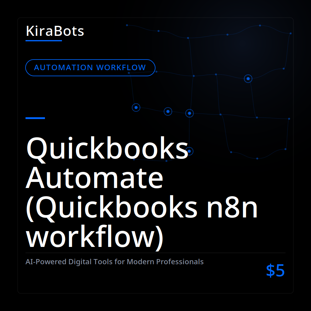 Quickbooks Automate (Quickbooks n8n workflow)