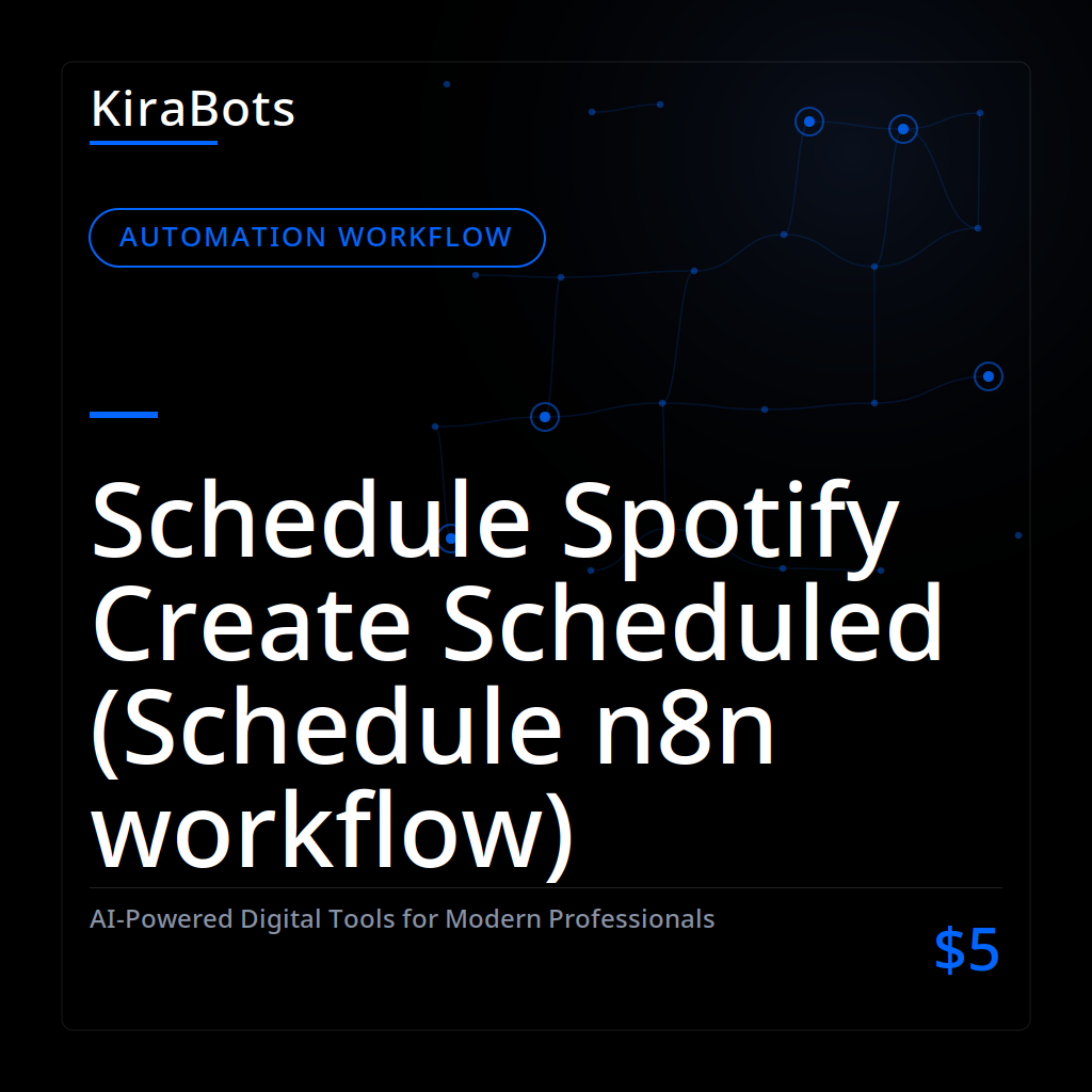 Schedule Spotify Create Scheduled (Schedule n8n workflow)