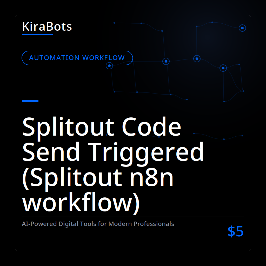 Splitout Code Send Triggered (Splitout n8n workflow)