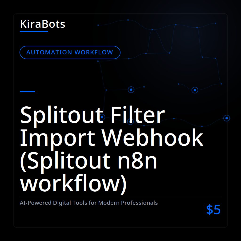 Splitout Filter Import Webhook (Splitout n8n workflow)