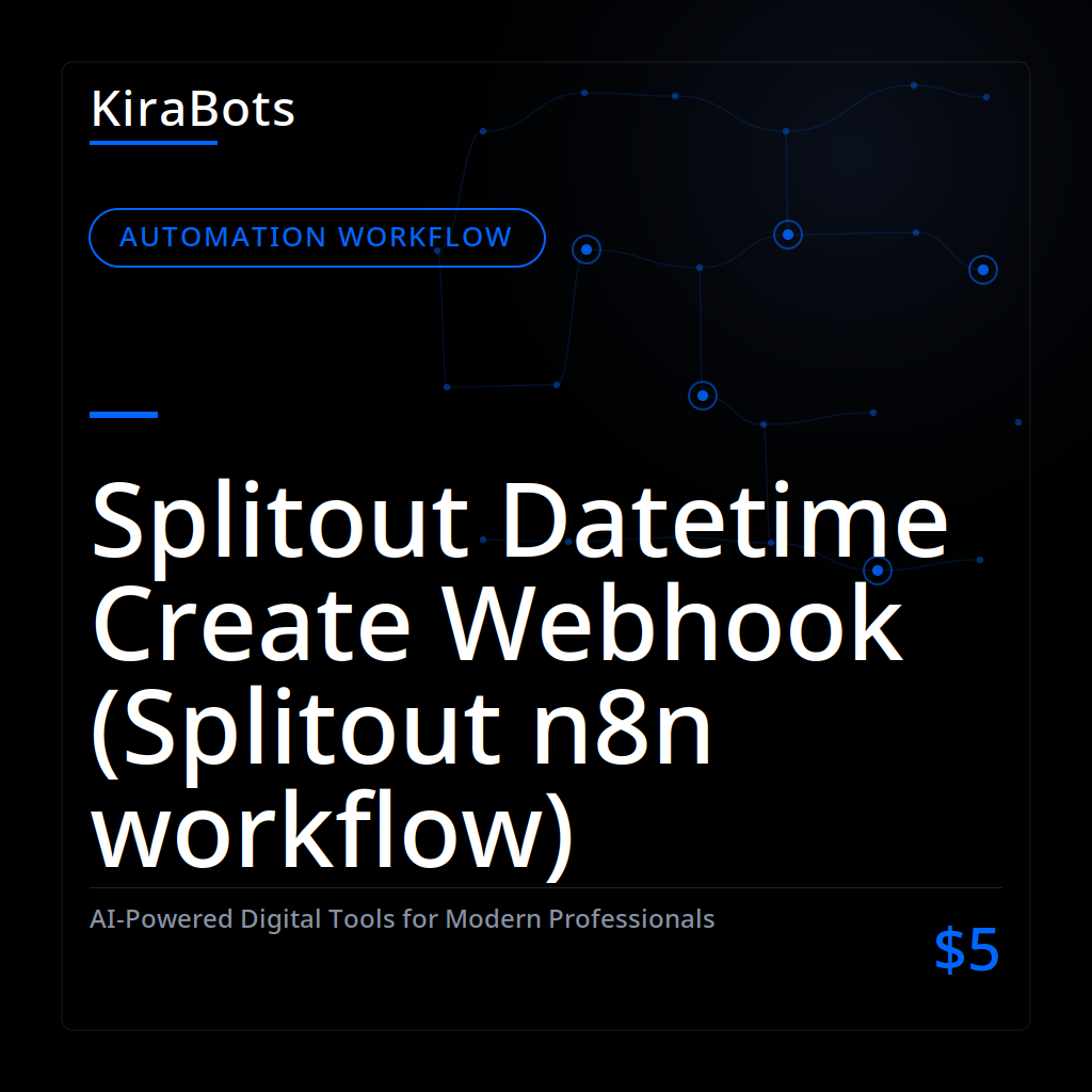 Splitout Datetime Create Webhook (Splitout n8n workflow)
