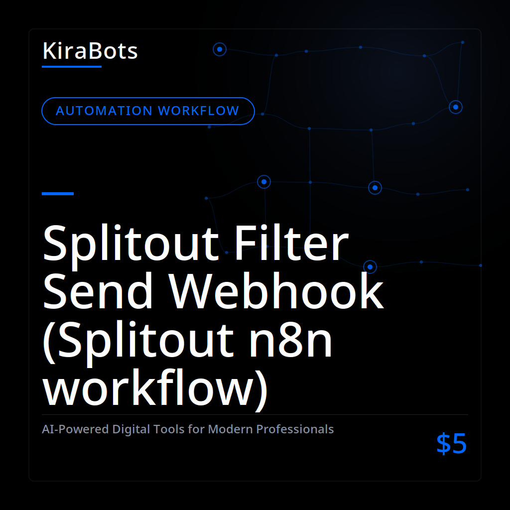 Splitout Filter Send Webhook (Splitout n8n workflow)
