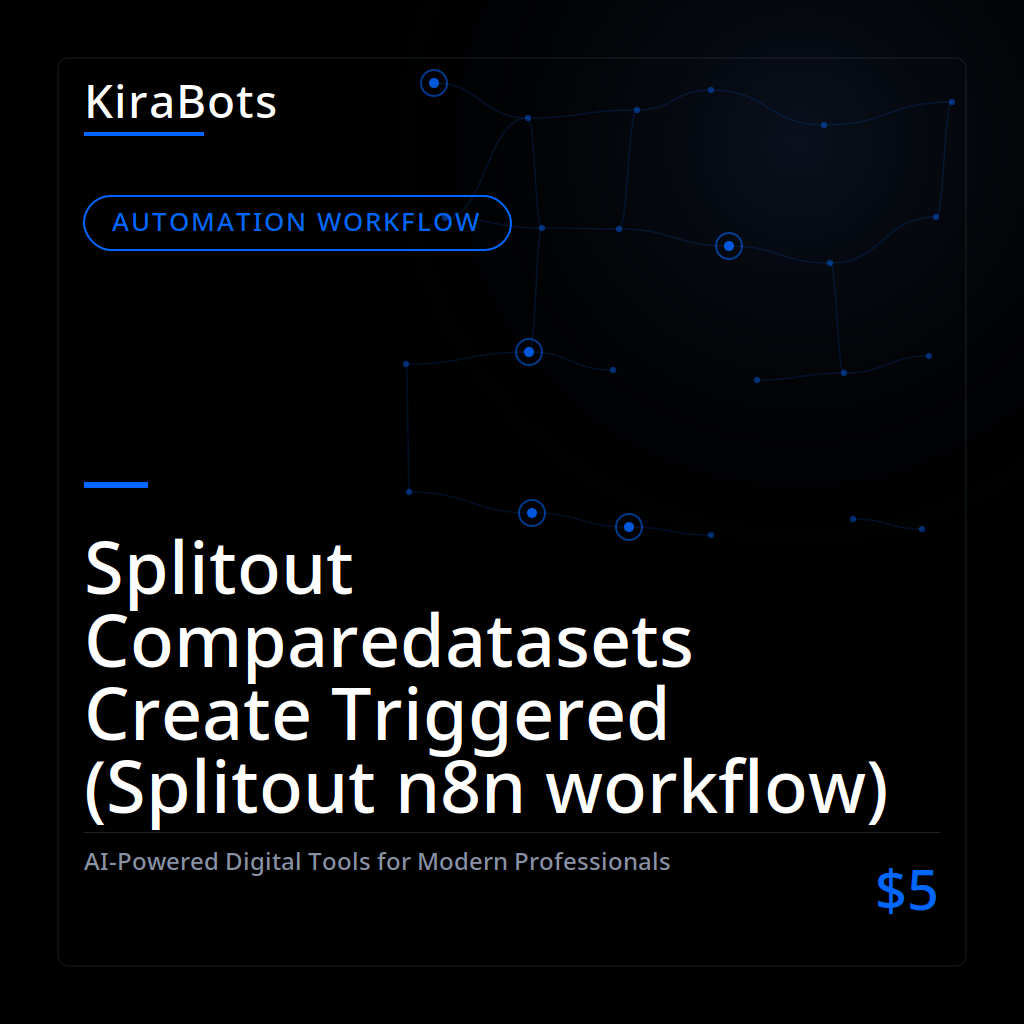 Splitout Comparedatasets Create Triggered (Splitout n8n workflow)