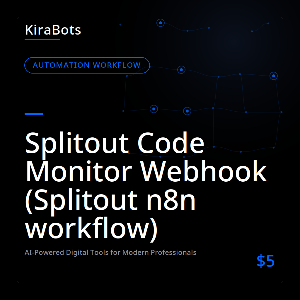 Splitout Code Monitor Webhook (Splitout n8n workflow)
