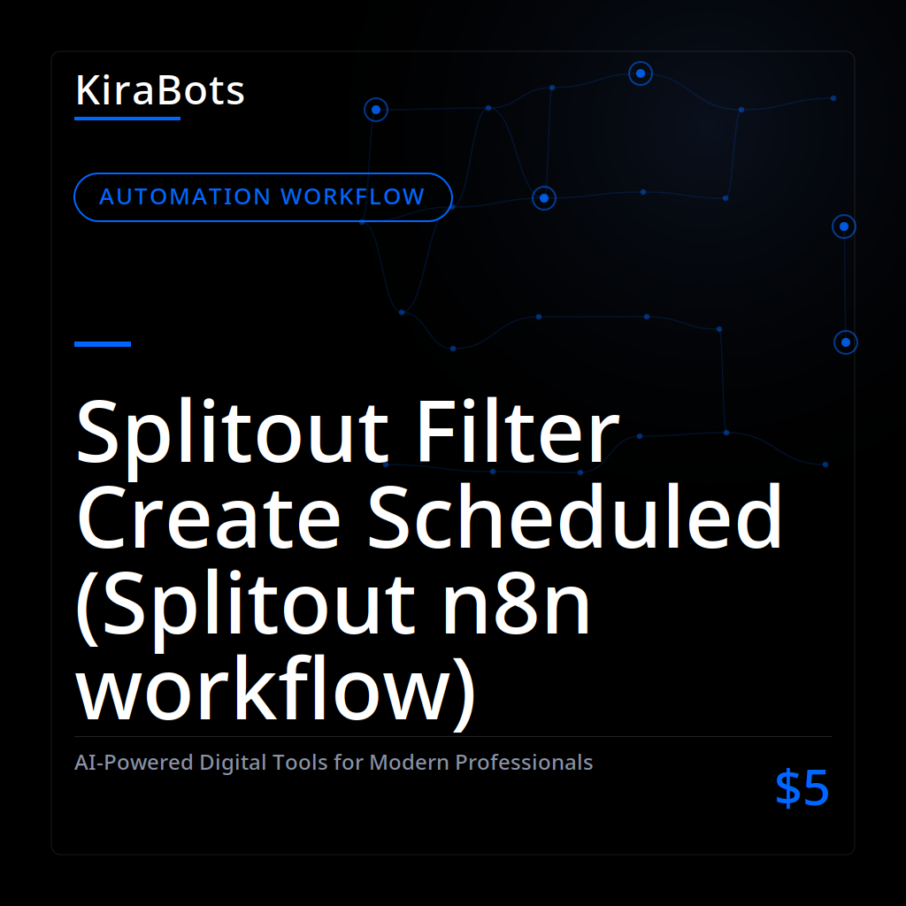 Splitout Filter Create Scheduled (Splitout n8n workflow)