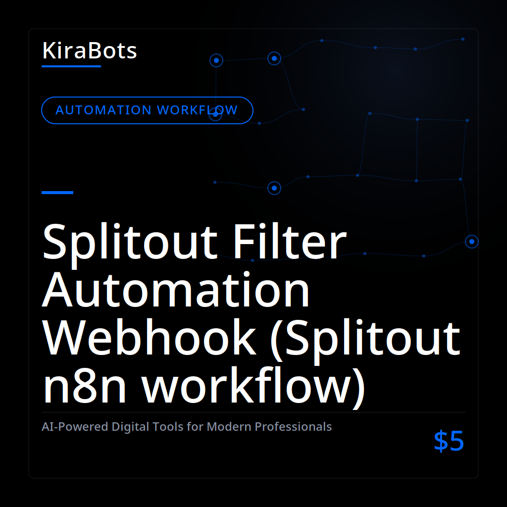 Splitout Filter Automation Webhook (Splitout n8n workflow)