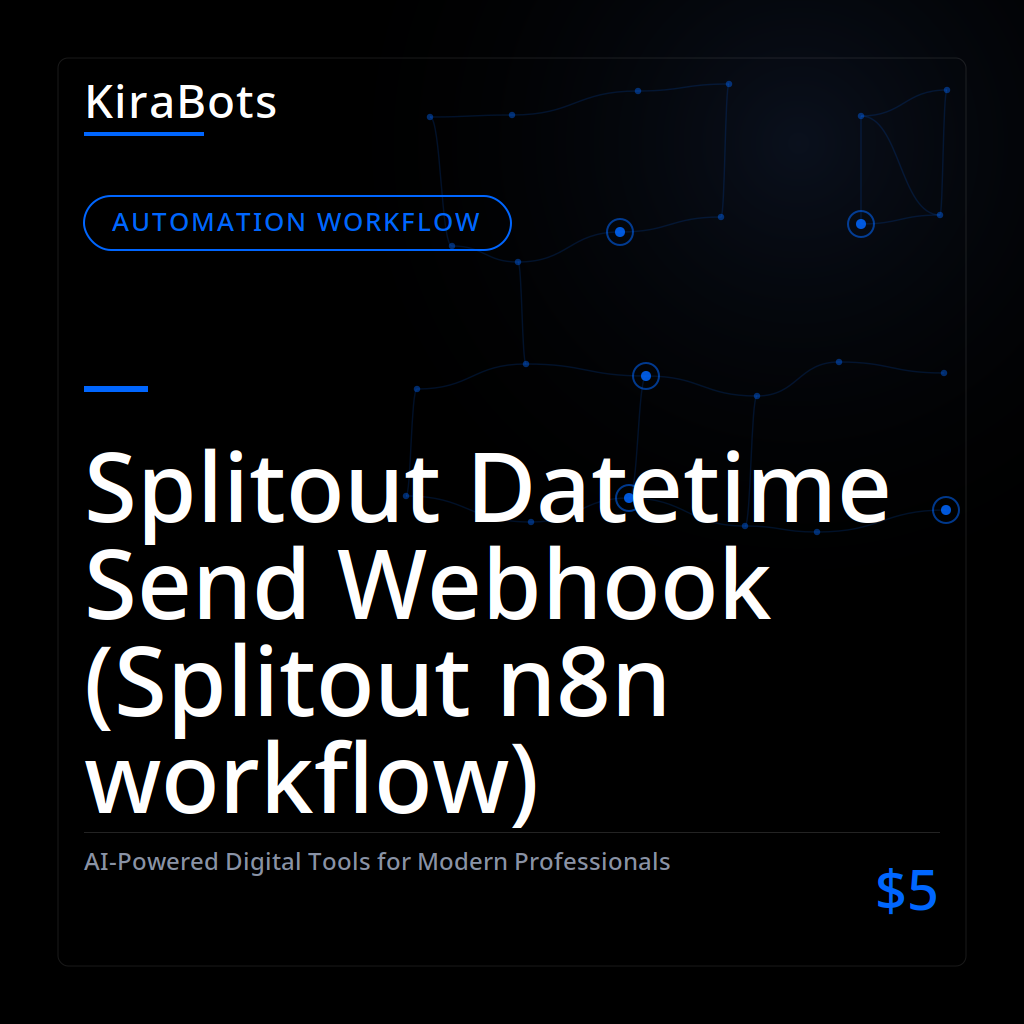Splitout Datetime Send Webhook (Splitout n8n workflow)