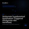 Stickynote Supabasetool Automation Triggered (Stickynote n8n workflow)