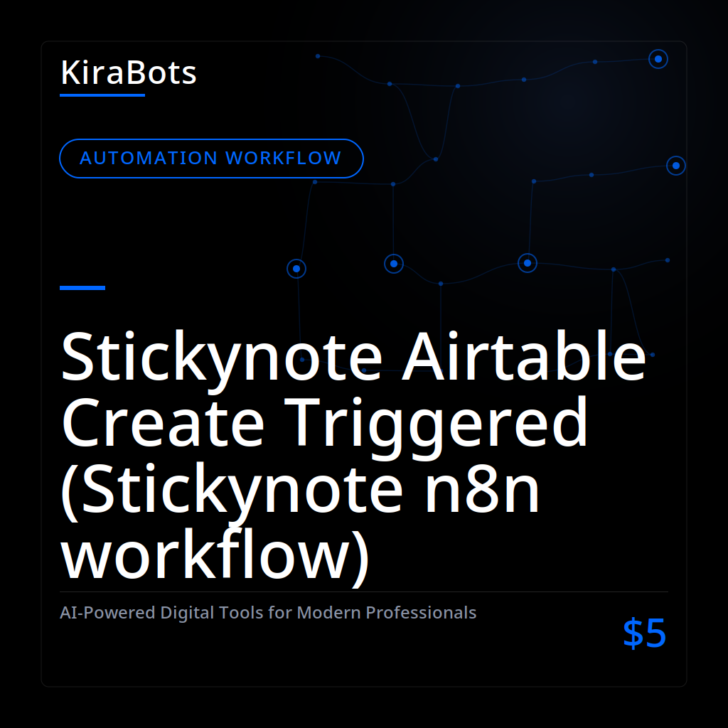 Stickynote Airtable Create Triggered (Stickynote n8n workflow)