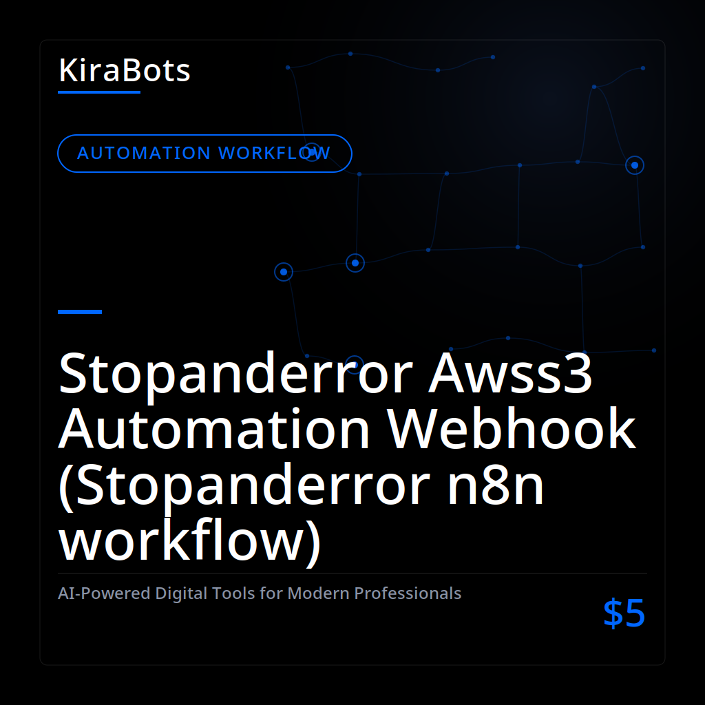 Stopanderror Awss3 Automation Webhook (Stopanderror n8n workflow)