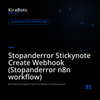 Stopanderror Stickynote Create Webhook (Stopanderror n8n workflow)