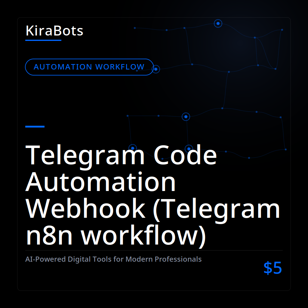 Telegram Code Automation Webhook (Telegram n8n workflow)