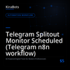 Telegram Splitout Monitor Scheduled (Telegram n8n workflow)