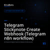 Telegram Stickynote Create Webhook (Telegram n8n workflow)