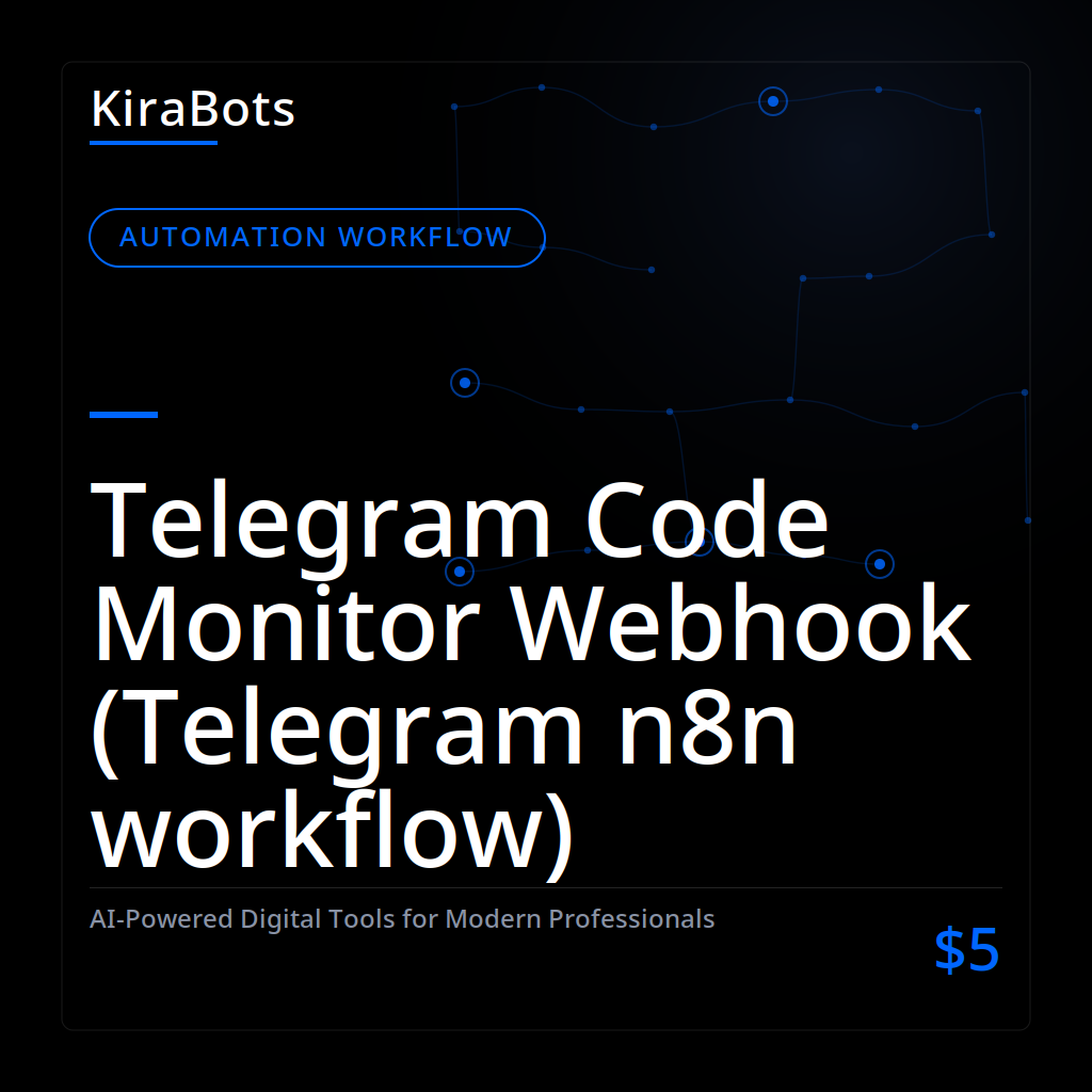 Telegram Code Monitor Webhook (Telegram n8n workflow)