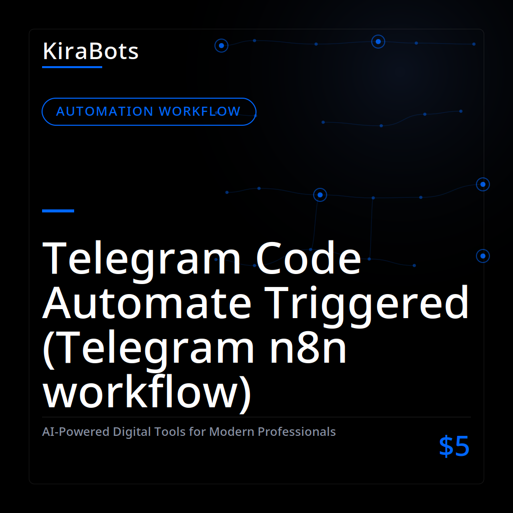 Telegram Code Automate Triggered (Telegram n8n workflow)