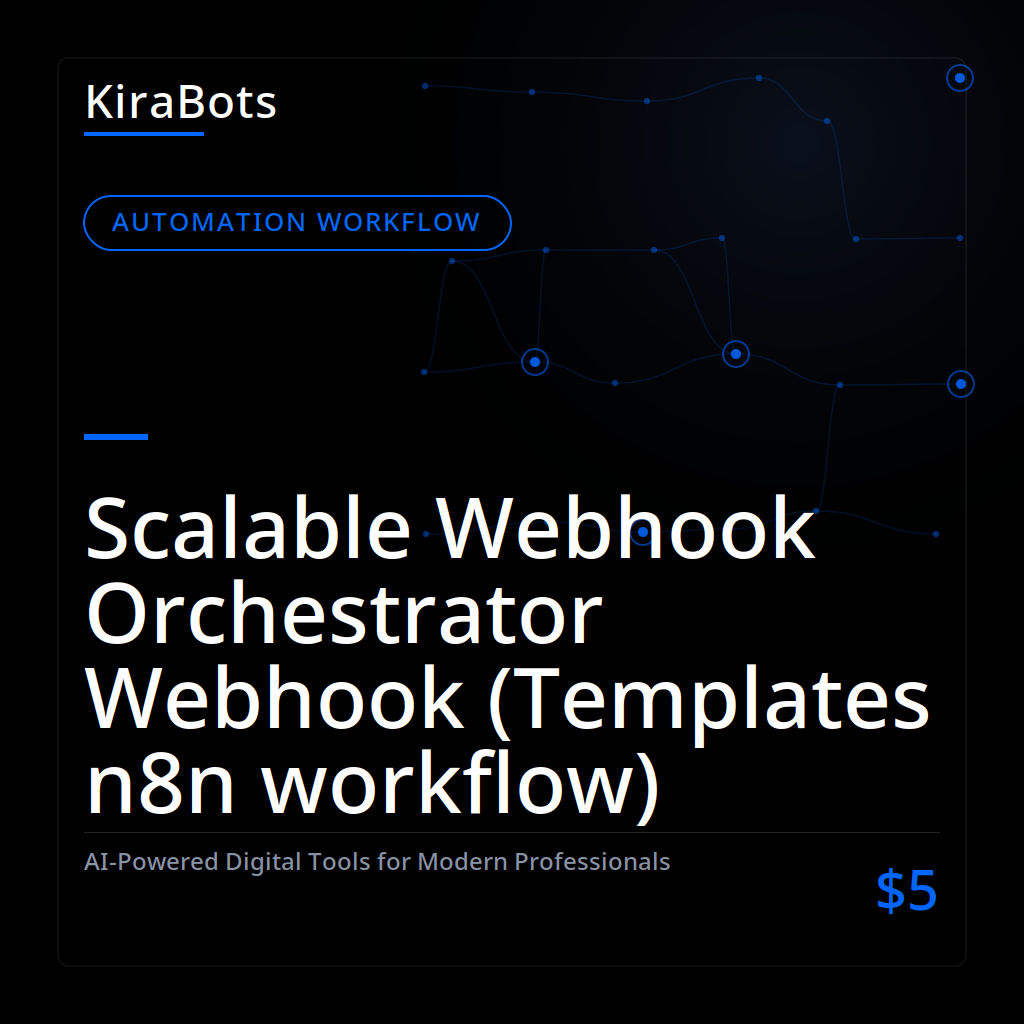 Scalable Webhook Orchestrator Webhook (Templates n8n workflow)