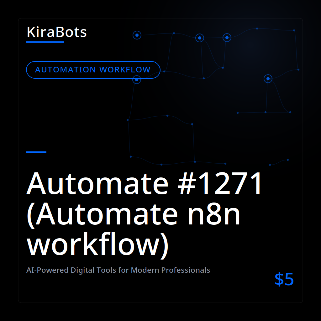 Automate #1271 (Automate n8n workflow)