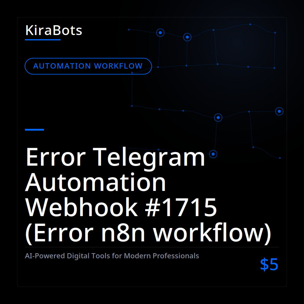 Error Telegram Automation Webhook #1715 (Error n8n workflow)
