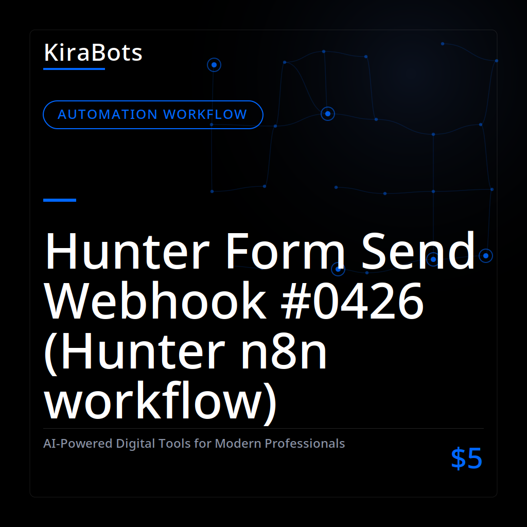 Hunter Form Send Webhook #0426 (Hunter n8n workflow)