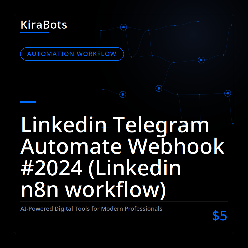 Linkedin Telegram Automate Webhook #2024 (Linkedin n8n workflow)
