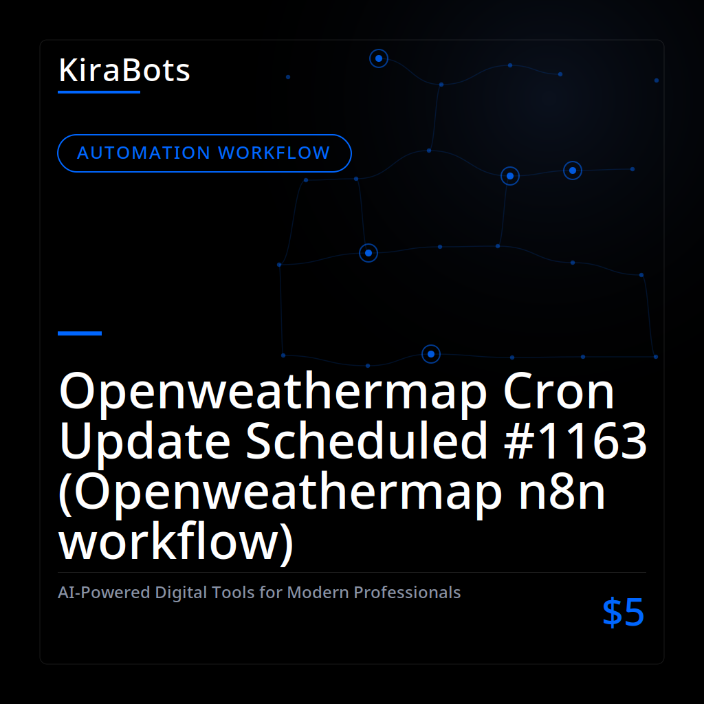 Openweathermap Cron Update Scheduled #1163 (Openweathermap n8n workflow)