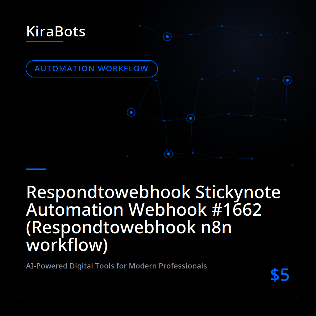 Respondtowebhook Stickynote Automation Webhook #1662 (Respondtowebhook n8n workflow)