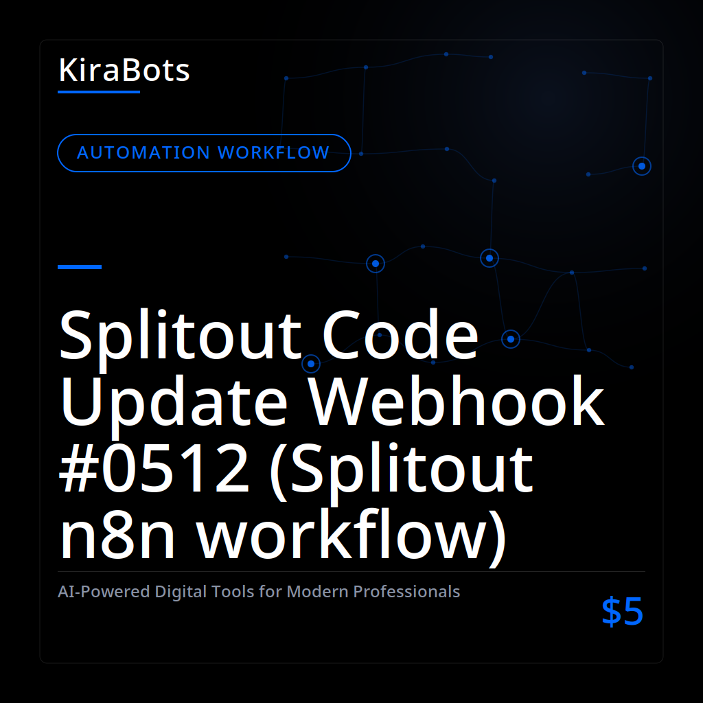 Splitout Code Update Webhook #0512 (Splitout n8n workflow)