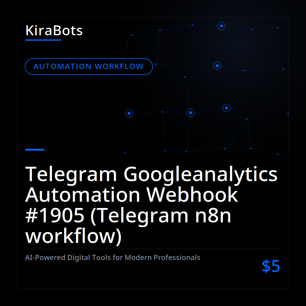 Telegram Googleanalytics Automation Webhook #1905 (Telegram n8n workflow)