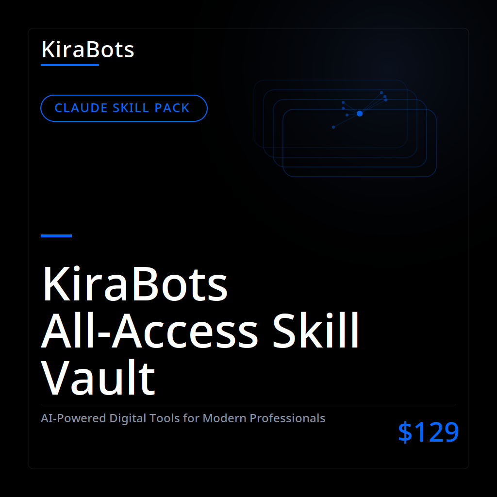 KiraBots All-Access Skill Vault
